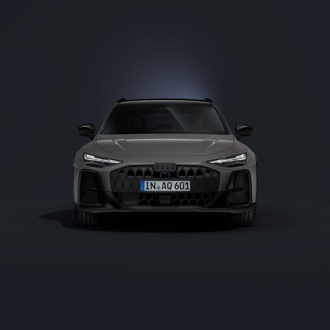 Audi A6 allroad von vorn im Studio