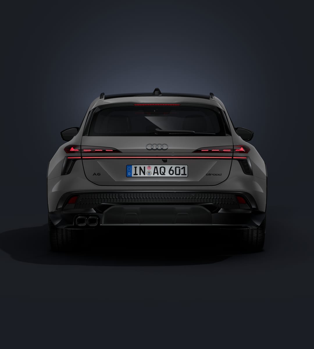 Audi A6 allroad von hinten im Studio
