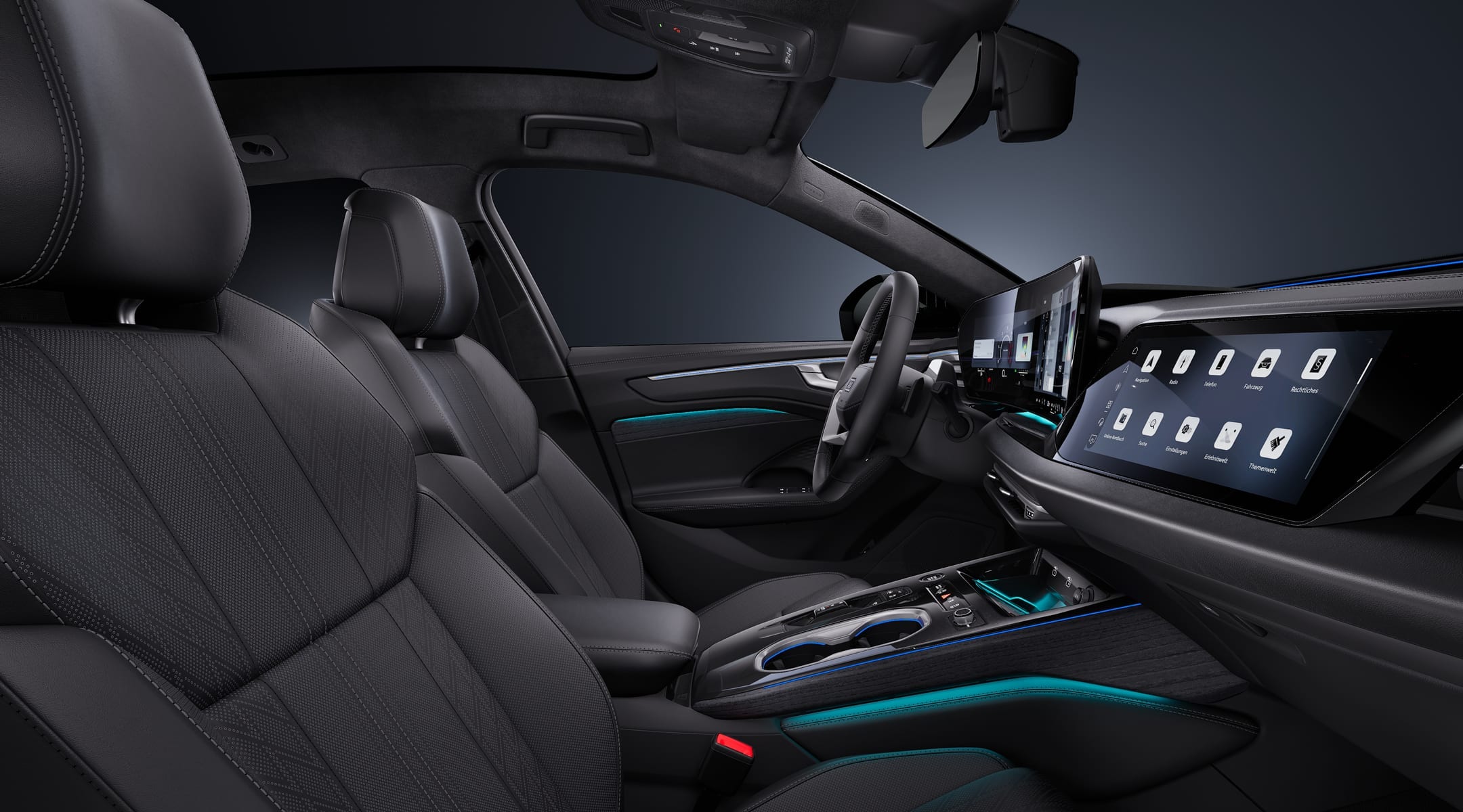 Cockpit des Audi A6 allroad mit Displays